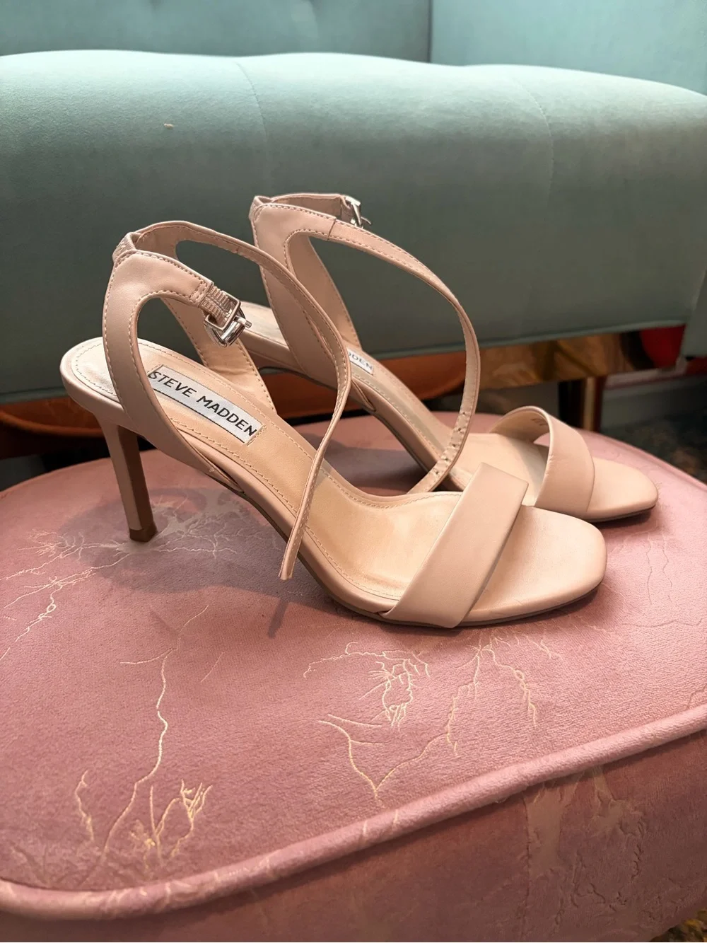 Steve Madden Blush Ankle-Strap Heels - Picture 4 of 7